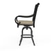 Monterey - Counter Stool, With Self Welt - Linen Stone / Black