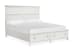 Juniper Hill - Complete California King Panel Storage Bed - Whisper White