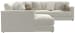 Ritzy - 6 Piece Modular Sectional (LSF Chaise) - Bone