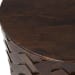Shira - Mango Wood 40" Round Storage Coffee Table - Kona Brown