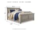 Lettner - California King Sleigh Bed - Light Gray