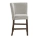 Seneca - Counter Corner Bench With Upholstered Back - Brown