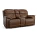 Jackson - Power Reclining Loveseat With Console & Power Headrests - Whiskey