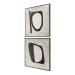 Characters - Abstract Art (Set of 2) - Black / Beige