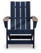 East Beach - Adirondack Chair - Black / Beige