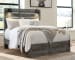 Baystorm - Gray - Queen Panel Bed - Footboard Slat