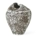 In Touch - 11" Vase - Brown / White