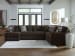 Midnight-Madness - 4-Piece Sectional With LAF Corner Chaise - Chocolate