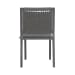 Plantation Key - Outdoor Panel Back Side Chair - Granite