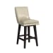 Villanova - PU Swivel Bar Stool (Set of 2) - Espresso / Beige