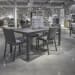 Plantation Key - 5 Piece Outdoor Rectangular Dining Set - Gray