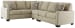 Lucina - Beige - Left Arm Facing Sofa 3 Pc Sectional