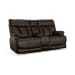 Clive - Power Reclining Loveseat with Console & Power Headrests & Lumbar - Dark Brown