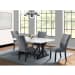 Tuscany - 70" Marble Standard Height Rectangular Dining Table - White