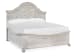 Bronwyn - Queen Shaped Panel Bed, 2 Nightstands, Drawer Dresser With Shaped Mirror And Drawer Chest - Alabaster
