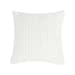Prism - 22" x 22" Mance Pillow - Ivory/White