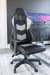 Lynxtyn - Black / Gray - Home Office Swivel Desk Chair