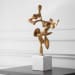 Tango - Sculpture - Gold / White