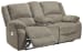 Draycoll - Pewter - Dbl Rec Pwr Loveseat W/console