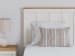 Linnocreek - White / Warm Brown - Twin Panel Headboard
