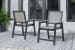 Mount Valley - Black / Driftwood - Arm Chair (Set of 2)