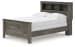 Frandern - Full Bookcase Panel Bed - Gray