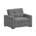 Homer - Klicklak Chair With Pull Out Bed - Clementine Gray