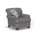 Bay Bridge - Fabric Chair, Nailhead Trim