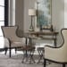 Sandy - Wing Back Armchair - Beige & Dark Brown