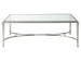 Metal Designs - Sangiovese Large Rectangular Cocktail Table - Pearl Silver
