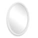 Bali - Ribbed Oval Mirror - White
