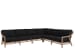 Stillwater Cove - Sectional - Black / Light Brown