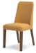 Lyncott - Mustard / Brown - Dining Uph Side Chair (Set of 2)