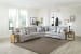 Rockport - 6 Piece Reclining Sectional With 3 Lay-Flat Reclining Seats