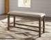 Moriville - Dark Gray - 6 Pc. - Counter Extension Table, 4 Barstools, Bench