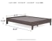 Brymont - Dark Gray - Queen Platform Bed