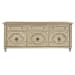 3-Door Entertainment Console With Storage Drawers - Natural