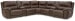 Dunleith - Chocolate - 7-Piece Power Reclining Sectional With 2 Storage Consoles