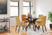 Lyncott - Brown / Yellow - 5 Pc. - Dining Room Table, 4 Side Chairs