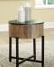 Nashbryn - Gray / Brown - Round End Table