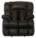 Victor - Leather Chaise Rocker Recliner - Chocolate