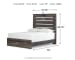 Drystan - Full Panel Bed - Brown / Beige