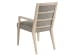 Sunset Key - Nicholas Upholstered Arm Chair - Gray / Beige
