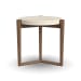 Verona - Accent Table - Beige / Dark Brown