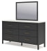 Cadmori - Black / White - Dresser and Mirror