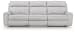 Social Pointe - Pearl / Ash - 3-Piece Power Reclining Sectional