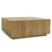 Layne - Square Coffee Table With Casters - Light Brown