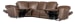 MS - Torres 5 Piece Sectional With Power Recline & Power Headrest - Dark Brown