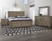 Cool Rustic - King Mansion Bed With Mansion Footboard - Stone Gray