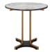Resplendent - Bistro/Hall Table - Black / Brass / White